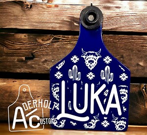 Custom Engraved Cattle Ear Tag - Add Your Brand - Ritchey Tags Never Fades #2 - Etsy