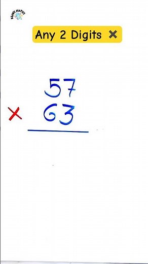 Any 2 Digits Multiplication Trick👏 |How to Multiply 2 Digits with 2 Digits Quickly? #multiplication