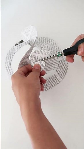 How to Make Newspaper Rose Flower | Paper Crafts #shorts