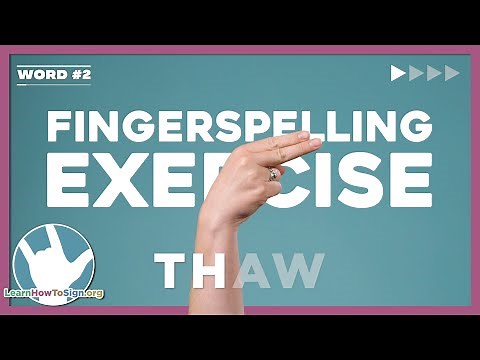 ASL Fingerspelling Practice | TH Words | Expressive