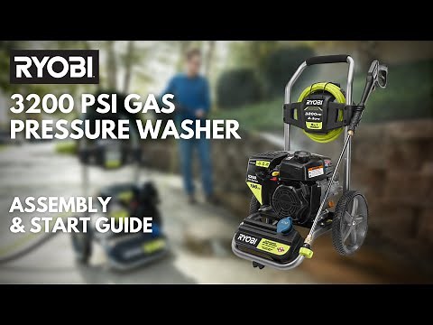 How to Assemble & Start The RYOBI 3200 PSI Gas Pressure Washer