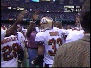 NFL Dexter Carter and Dedrick Dodge FSU 49ers doing their thang against the Saints