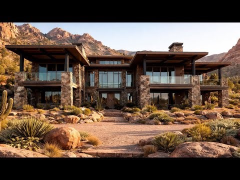 Modern luxury chalet: complete construction and interior design in the desert
