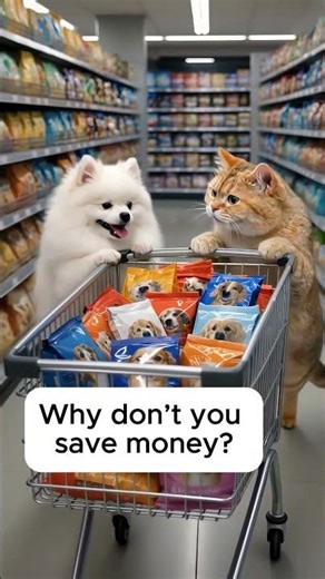 Cat Asks Why Dog Can’t Save Money… The Ending Is Too Real 😂