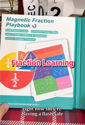 Transform Math Homework with This Magnetic Fraction Set
