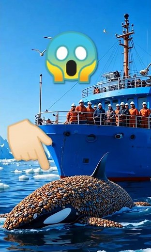 Killer Whale Covered in Parasitic Barnacles Seeks Sailor's Help