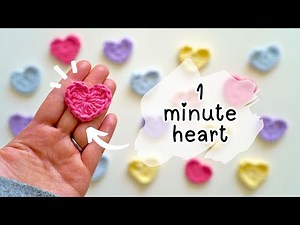 Crochet a heart in 1 minute!