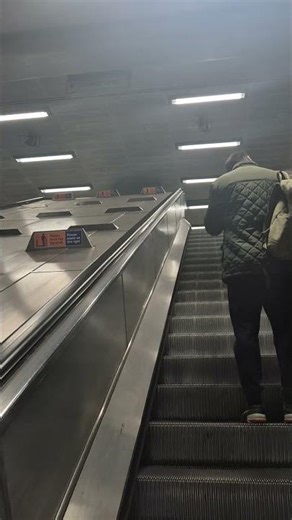 O&K mod Kone Escalator at Canada Water Station, from Jubilee line platforms to London Overground
