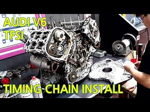 AUDI 3.0 TFSI TIMING CHAIN, TIMING CHAIN COVER INSTALL (CCAA) 아우디 3.0 V6 TFSI 타이밍체인, 타이밍체인커버 장착
