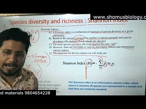 Shannon index and simpson index | Diversity index explained