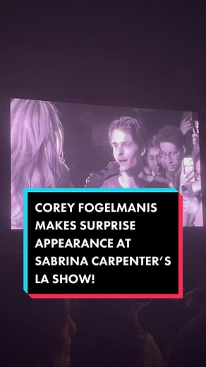 Corey Fogelmanis Surprises Sabrina Carpenter in LA Concert!
