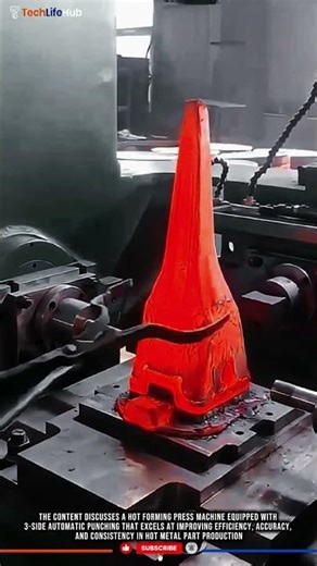 Innovation Hot Forming Press: 3-Side Punching, High Efficiency, Metal Accuracy #tech