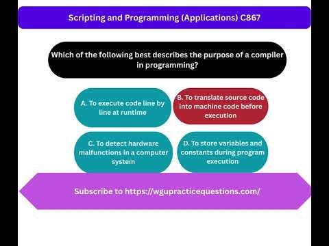 Scripting and Programming Applications C867