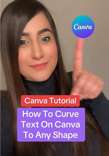 Canva Tutorial - How To Curve Text To Any Custom Shape Using Canva! #canvahacks #canvaforbeginners #canvatutorial #canvaforsmallbusinesses #canvadesign