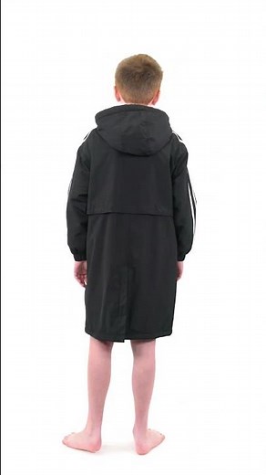 Sporti Striped Comfort Fleece-Lined Swim Parka Youth | SwimOutlet.com