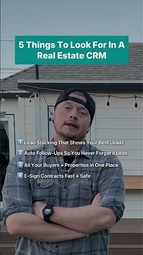 5 things to look for in a real estate CRM 😊