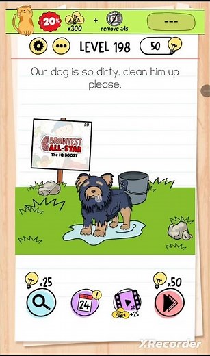 Brain Test Level 198 Walkthrough