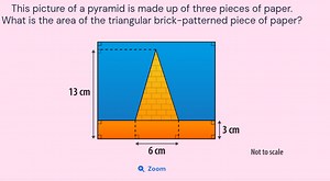This picture of a pyramid is made up of three pieces of paper. ... | Filo