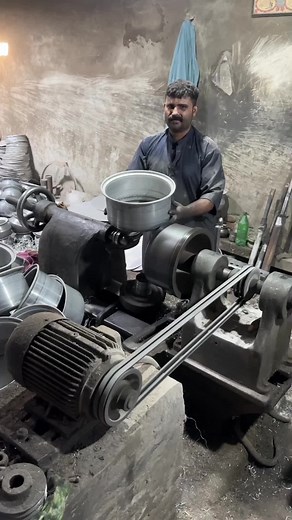 Watch a true master at work as he crafts a beautiful aluminum cooking pot from start to finish! 🛠️🔥 From shaping to smoothing, every step is a masterpiece. Experience the precision and skill that goes into creating this essential kitchen tool. #Craftsmanship #AluminumPot #Handmade #ArtisanWork #MasterCraftsman #KitchenEssentials #CookingTools #Metalwork #DIY #MadeByHand #CraftsmanshipInAction #PotMaking #ArtisanSkills