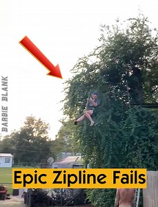 682K views · 3K reactions | Epic Zipline Fails | Barbie Blank | Facebook
