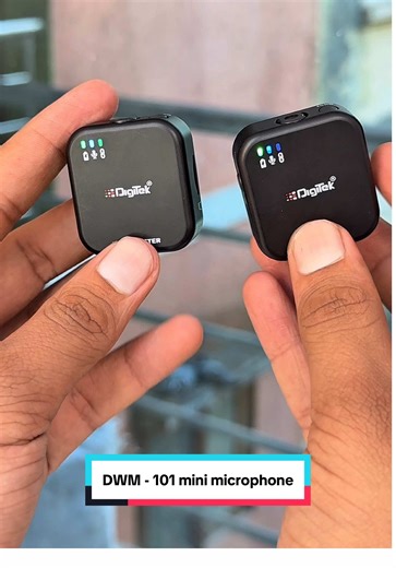 Digitek (DWM 101 Mini) 2-in-1 Wireless Microphone, 2.4G Mic for iOS/Android, DSLR, PC/Laptop, 80m Range, TF Card Recording, 4.5hr Battery, Real-Time Monitoring, Ideal for Vlogging, Streaming, Meetings. #best #backup #digitek #digitekmic #wirelessmic