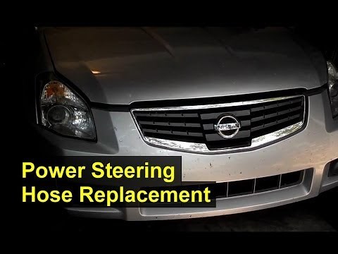 Power steering hose replacement, high pressure hose, Nissan Maxima - VOTD