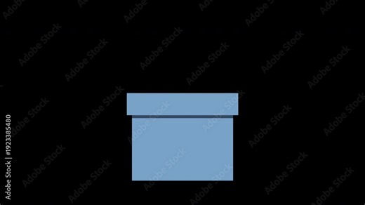 Voting Box with ballot paper. Election and Voting Process Concept Animation Video