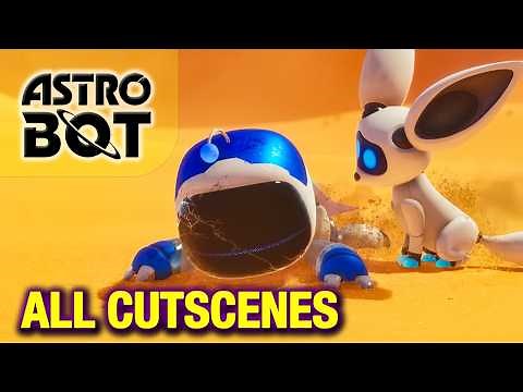 The Astro Bot Story (ALL Cutscenes)