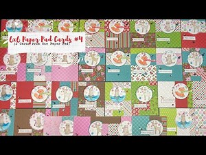 CUTE CARDS, QUICK #4! Easy Cutting Plan to Turn a 6x6 Paper Pad into a Whole LOTTA Holiday Cards 🎄