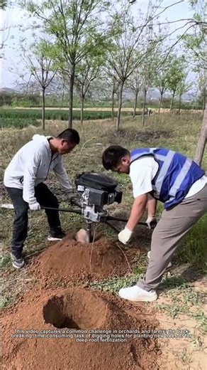 The Smart Way to Plant Trees 🌾 | Quick & Easy Hole Digging