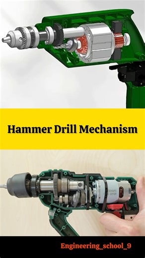 Hammer Drill Mechanism Explained | How Hammer Drill Works ? 99% People Don’t Know 😱🤯