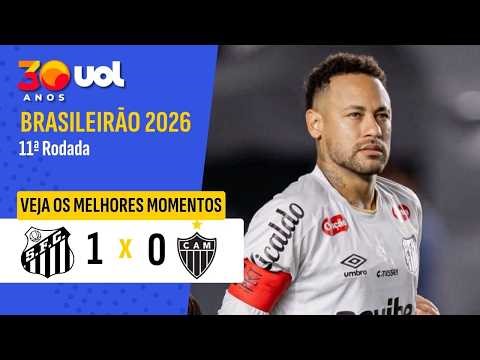 Santos 1 x 0 Atlético-MG in Neymar's return | Highlights | Brazilian Championship
