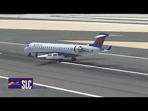 Delta Connection Bombardier CRJ-700 Landing at Salt Lake City Intl Airport in Infinite Flight