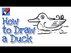 How to draw a duck real easy | Step by Step with Easy, Spoken Instructions