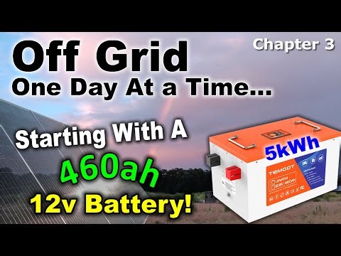 AC/DC Solar Equipment Plans In Utility Room - Plus Testing The TEMGO 416ah 12v Battery! #offgrid