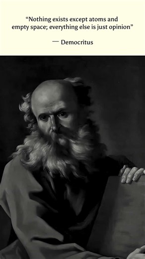 "Reality Is Just Atoms & Empty Space 🌌" #democritus #atomism #science #shorts