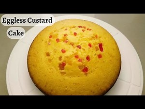 Eggless Custard Cake | Vanilla Custard Cake | No Oven Cake Recipe | Sponge Cake | Perfect Flavours