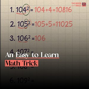 This video is your shortcut to the magic of number! Discover an interesting math trick that's so simple, you'll be amazed at how easy it is. | The Brain Maze