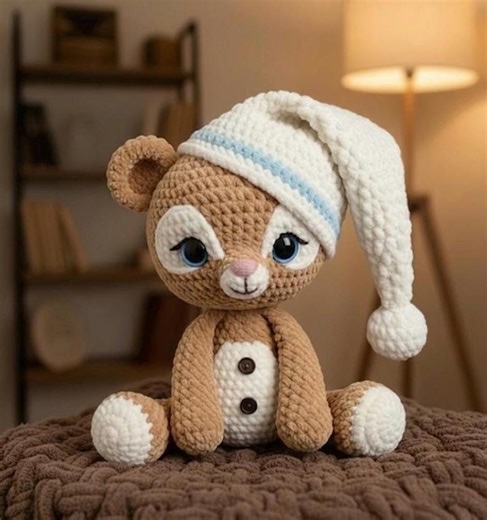 Sleepy Fawn Crochet Pattern | Chunky Velvet Deer Amigurumi PDF | 12-inch Soft Plushie Pattern | US Terms | Beginner to Intermediate