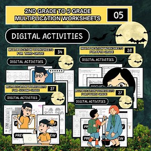 Comprehensive Multiplication Worksheets Bundle for Grades 2-5