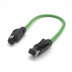 [Hot Item] LAN Cable Ethernet Cat. 5e Shielded RJ45 Male Connector Molded Double Ended Ethercat Cables