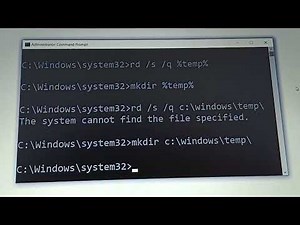 how to delete temporary files using command prompt