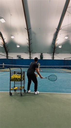 Ronaldo Mateo Jacome | 🎾 This doubles drill builds court coverage, communication, and net dominance by training partners to move together and close space at the... | Instagram
