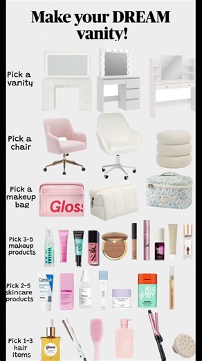 Build your dream vanity! Send this to your bestie and leave a comment!💗💐💄 #foryou #athestic #fyp