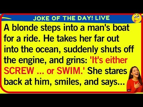 😂 Blonde on a Boat Joke | Live Daily Jokes 😆 | Clean Family Comedy | Witty World Live Stream