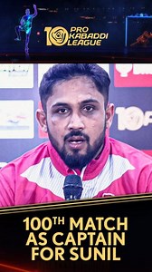 Take a Bow 🙌🏻 Aggressive defender and courageous captain #SunilKumar has made history by becoming the first Indian to play 100 matches as a captain! Will he lead #JaipurPinkPanthers to another final? 👀 Tune in to #PATvBLR & #JPPvCHE in #PKLOnStarSports Tomorrow,7:30 PM onwards | Star Sports Network #HarSaansMeinKabaddi | Star Sports