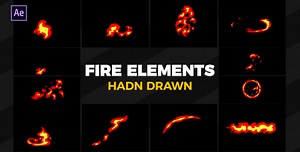 Hand Drawn Fire Elements
