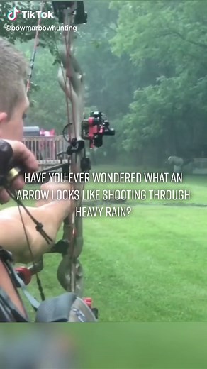 Arrow Shooting Through Heavy Rain - Epic Archery Practice