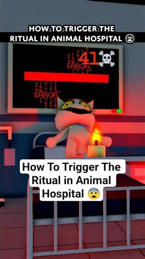 How To Trigger The Ritual in Animal Hospital 😨 #animalhospital #roblox