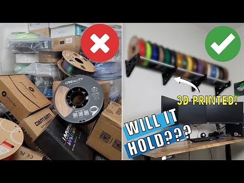 How to Build a 3D Printed Filament Spool Holder (Rack)